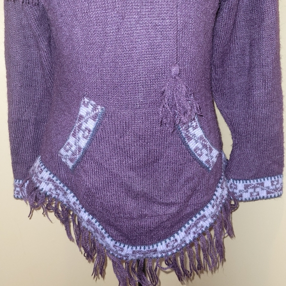 American south side, alpaca wool, purple sweater - Picture 4 of 7